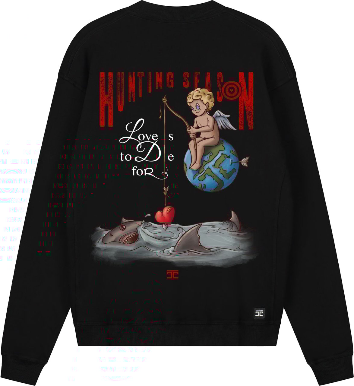 JORCUSTOM Hunting Crewneck Sweater Black Zwart