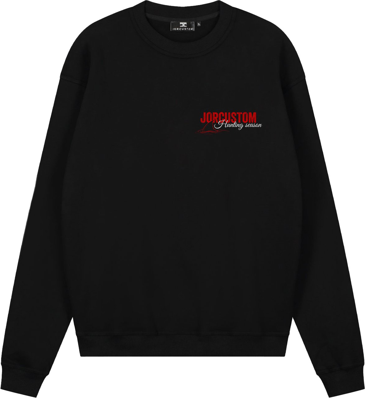 JORCUSTOM Hunting Crewneck Sweater Black Zwart
