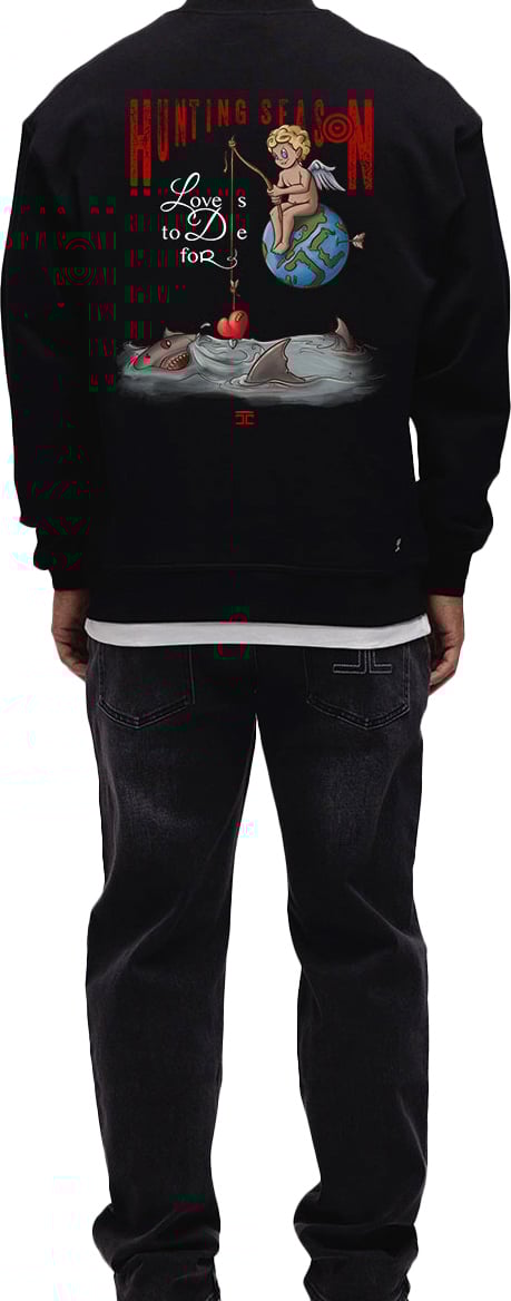 JORCUSTOM Hunting Crewneck Sweater Black Zwart