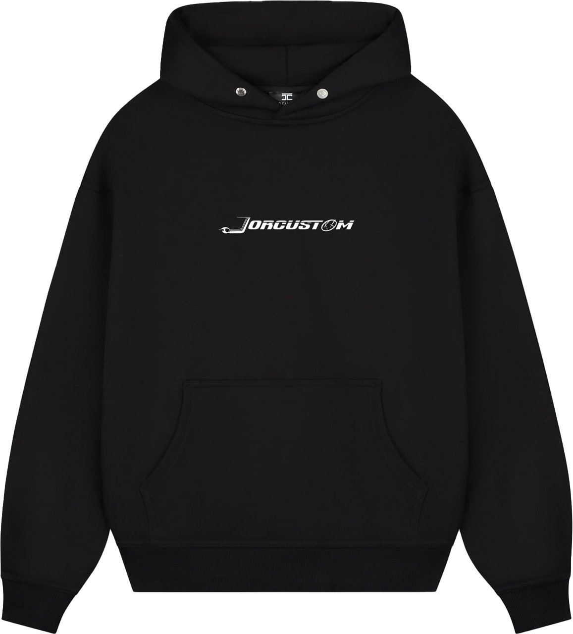 JORCUSTOM Ride Oversized Hoodie Black Zwart