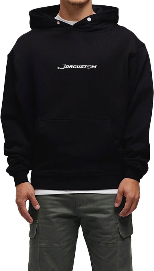 JORCUSTOM Ride Oversized Hoodie Black Zwart