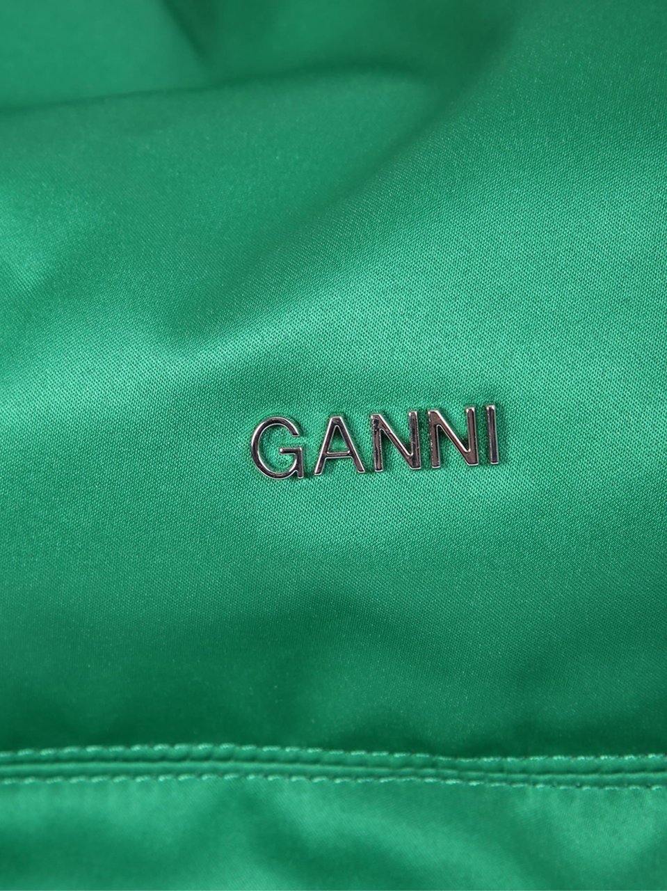 Ganni Passepartout Large Hobo Shoulder Bag Groen