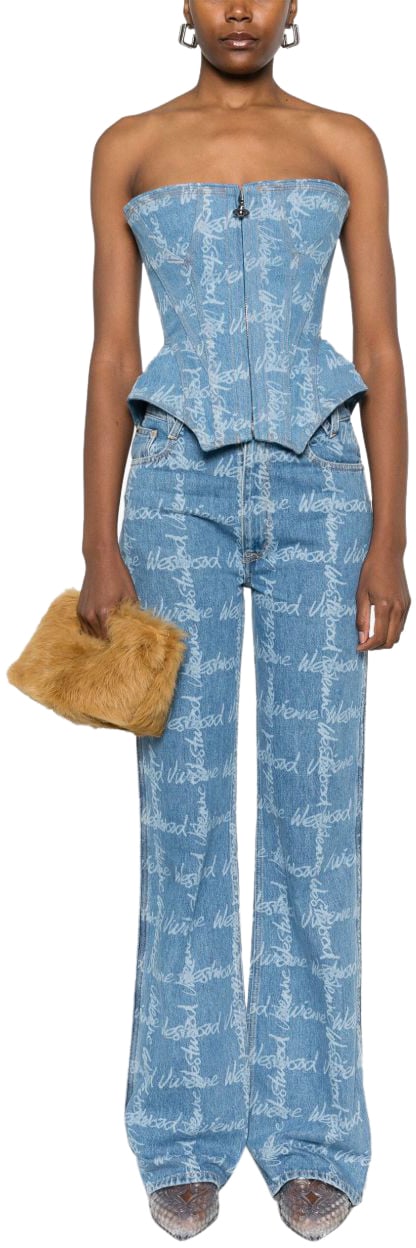 Vivienne Westwood Jeans Gridblue Blauw