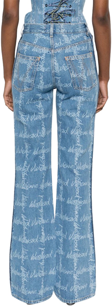 Vivienne Westwood Jeans Gridblue Blauw