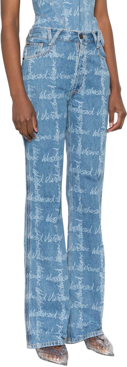 Vivienne Westwood Jeans Gridblue Blauw