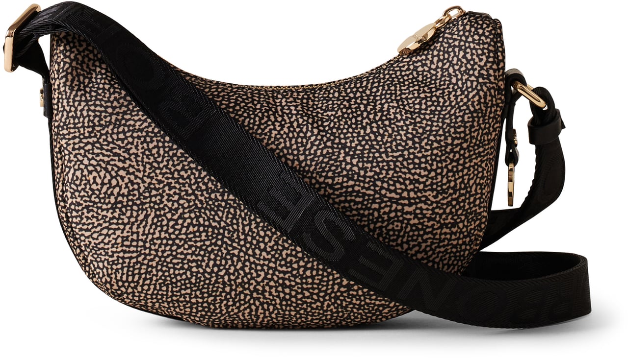 Borbonese LUNA HOBO MINI Bruin