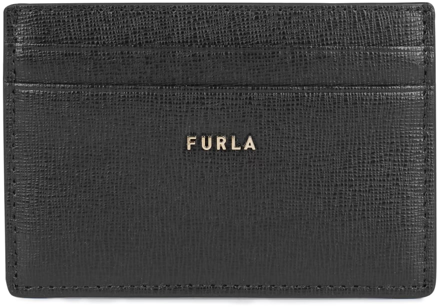 Furla Babylon Logo Lettering Cardholder Zwart