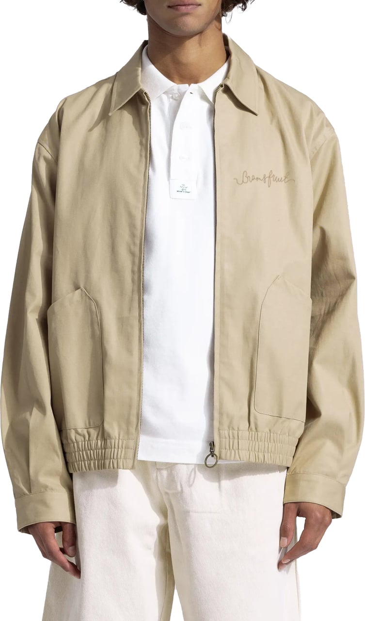 Bram's Fruit Chain Stitch Garden Hose jacket- Beige Beige