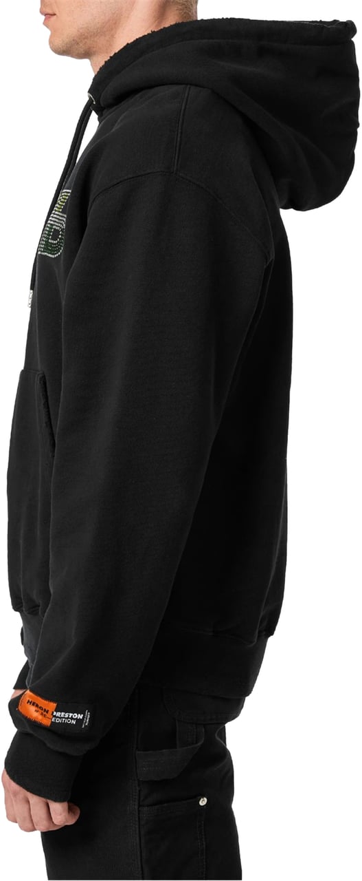 Heron Preston Ctnmb Strass Logo Hoodie Zwart