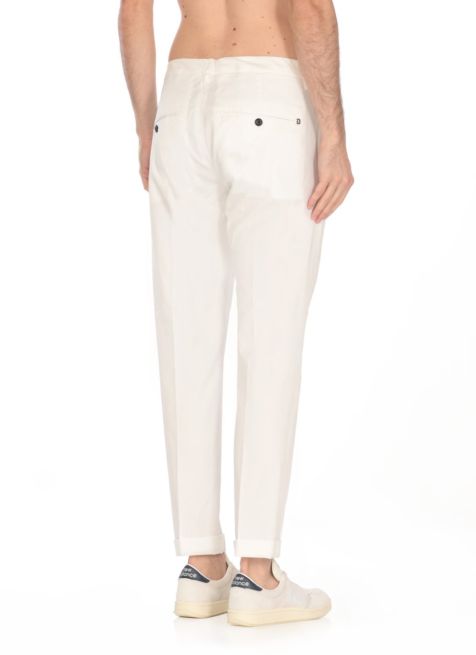 Dondup Trousers White Wit