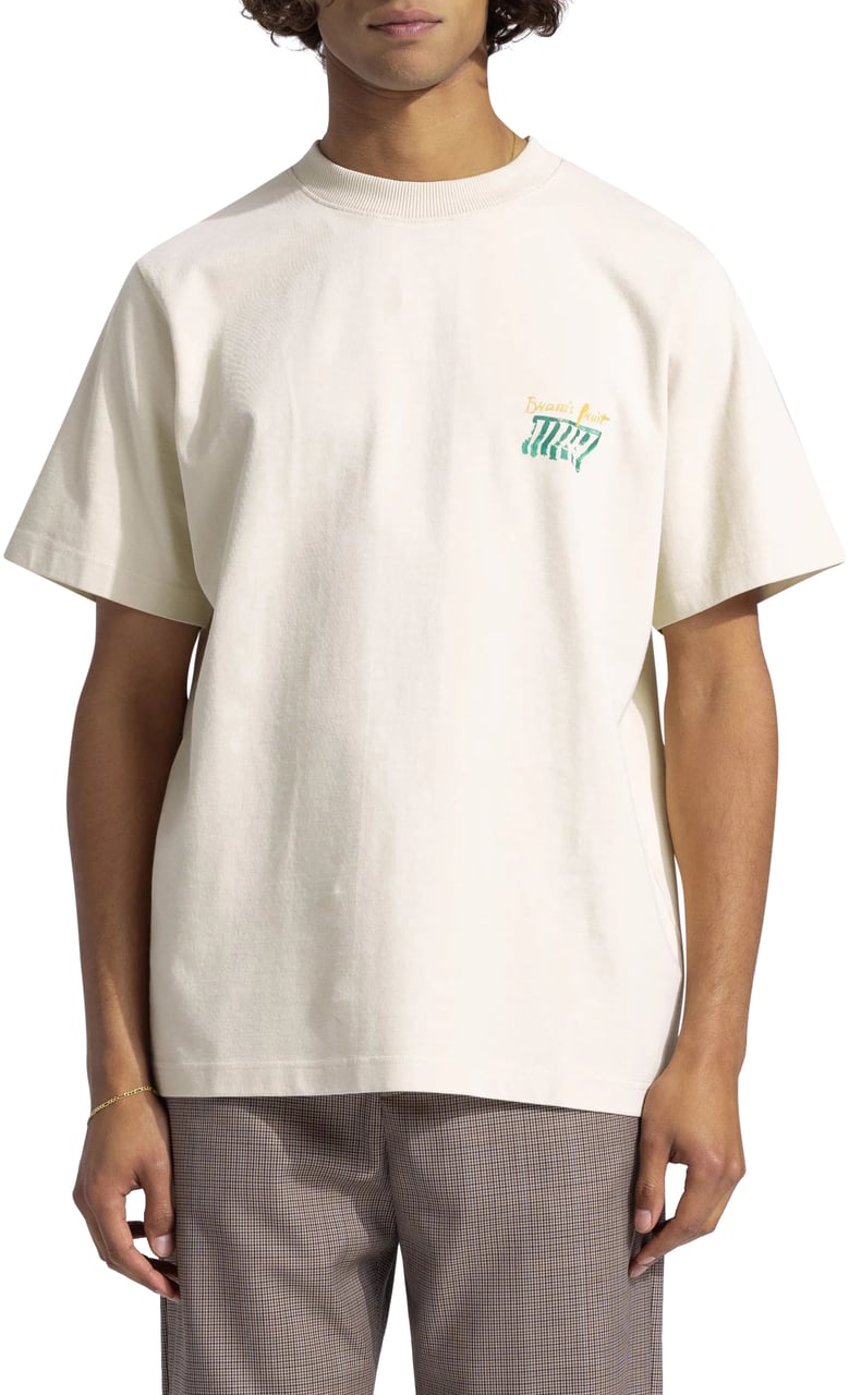 Bram's Fruit Heren Canopy Acrylic T-Shirt Beige Beige
