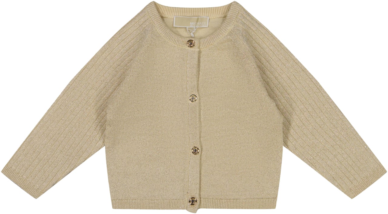 Michael Kors Michael Kors Baby Meisjes Vest In Goud Metallic