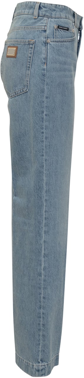 Dolce & Gabbana Pantaloni Cinque Tasche Blauw