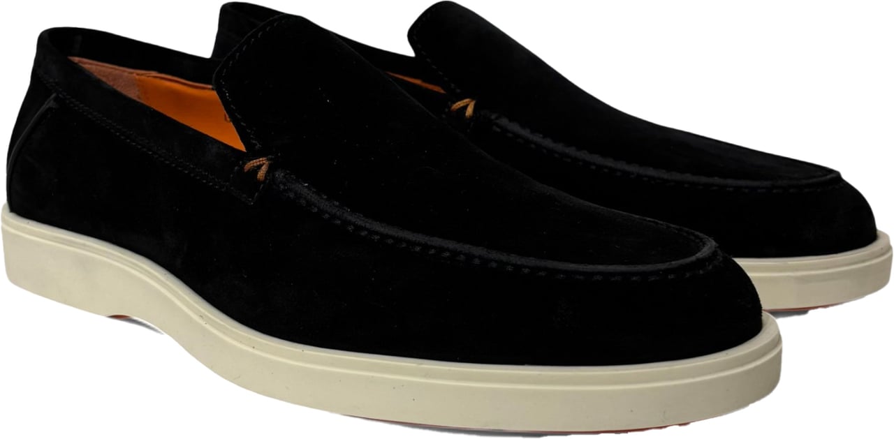 Santoni Instapper Botanist zwart Zwart