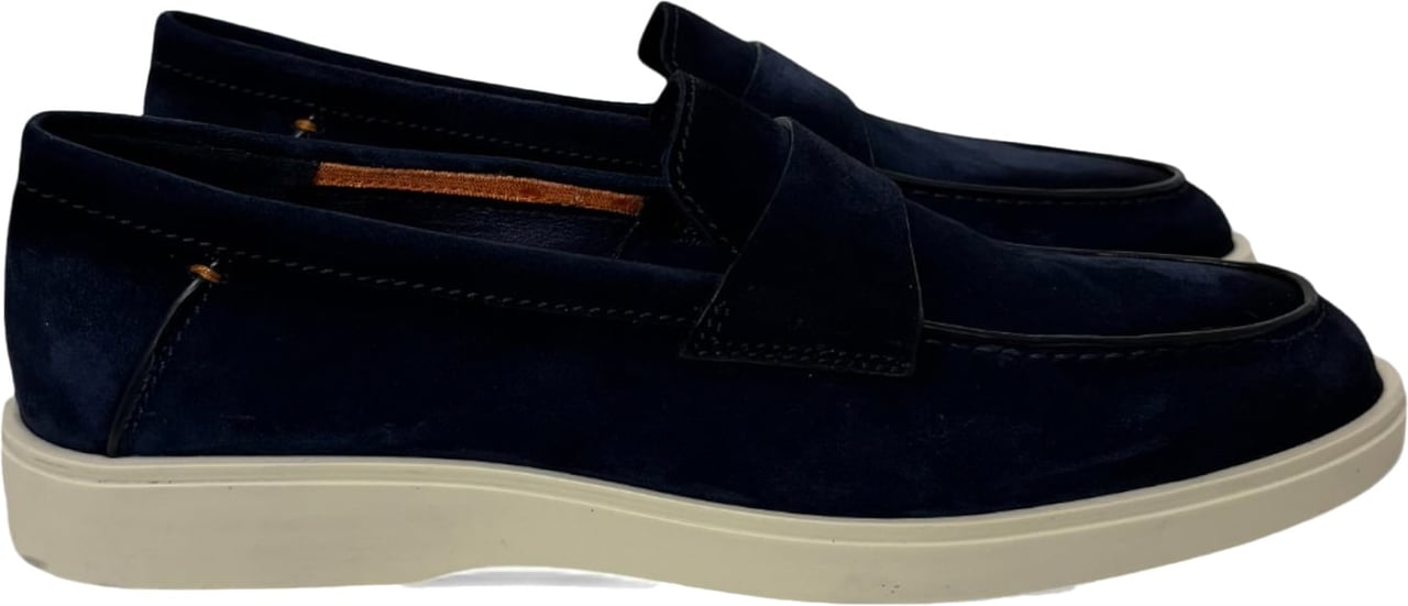 Santoni instapper Revolve navy Blauw