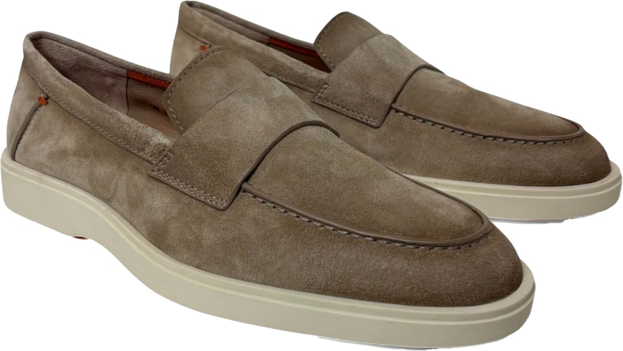 Santoni instapper beige Detroit gomma Beige