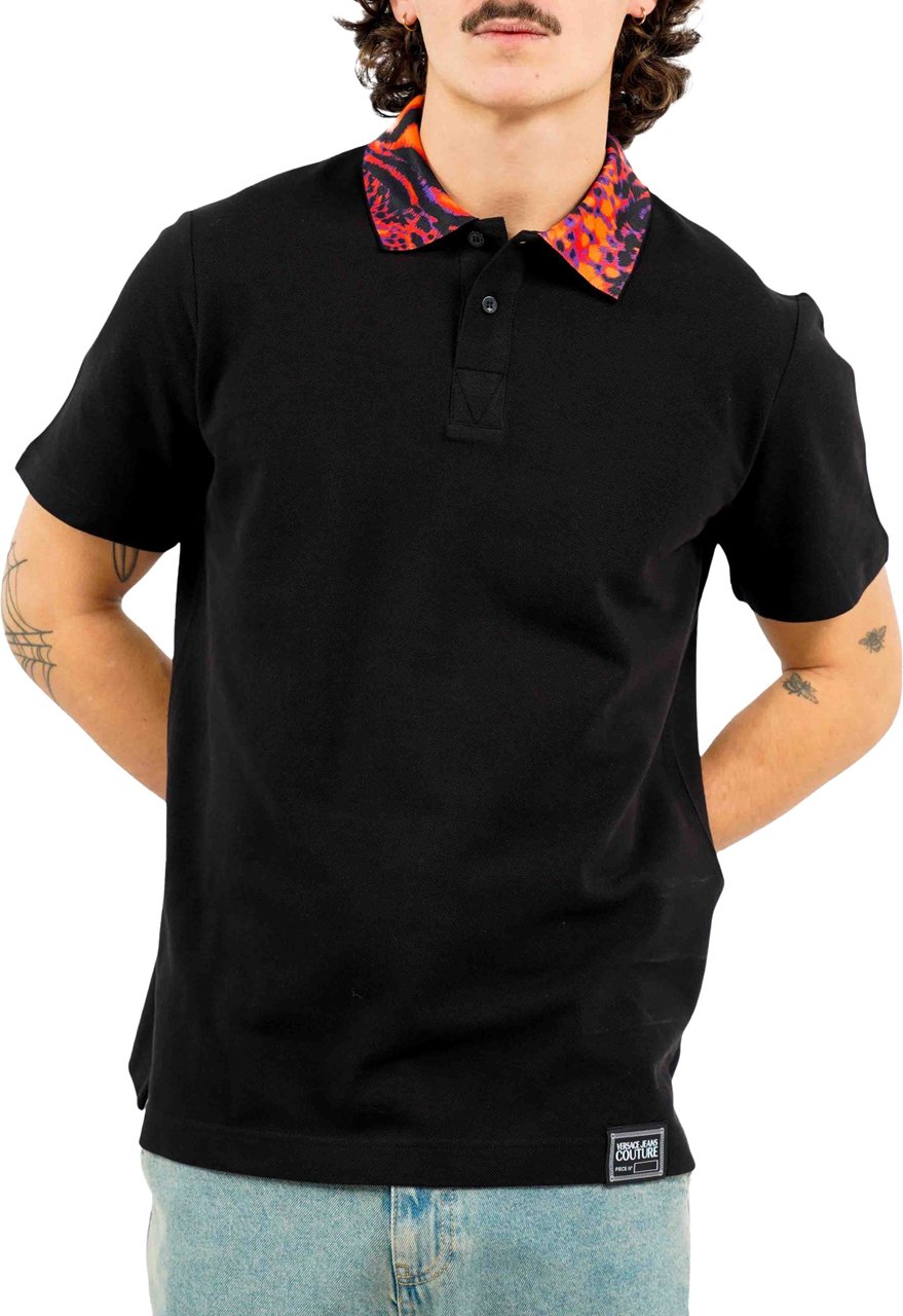 Versace Jeans Couture Black Polo Zwart