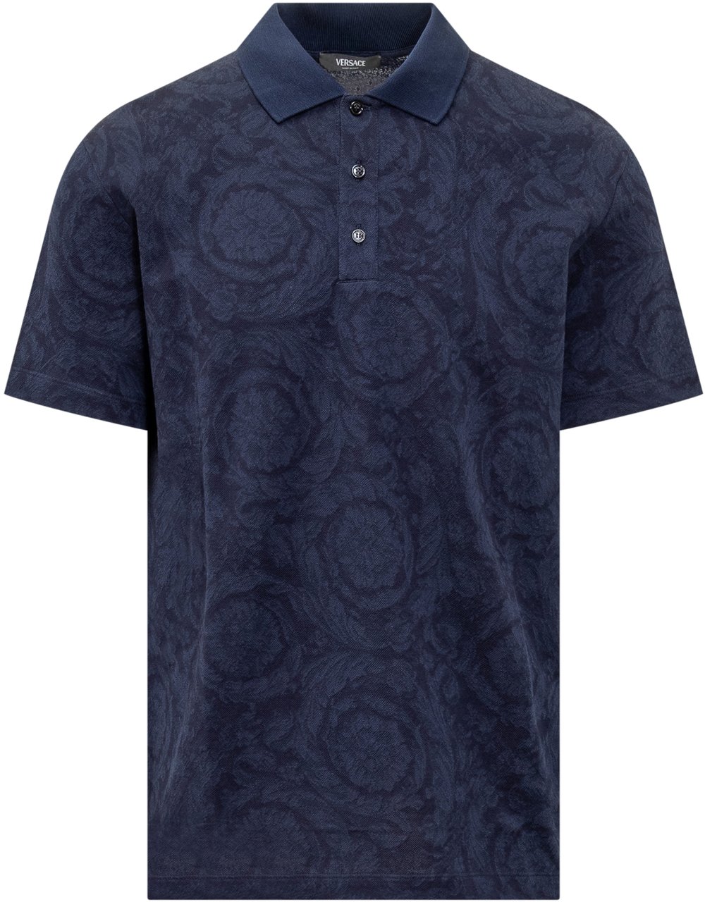 Versace T-Shirts And Polos Blue Blauw