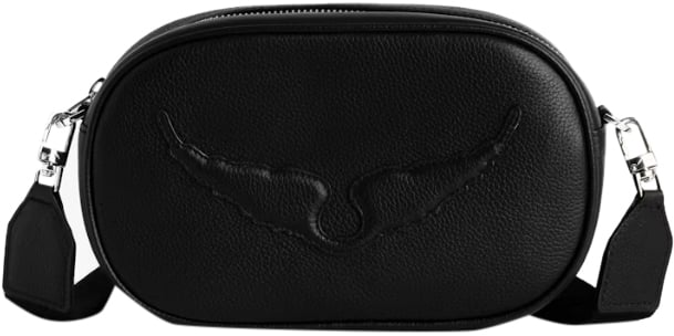 Zadig et Voltaire Rock With You Grained Leather Black Zwart