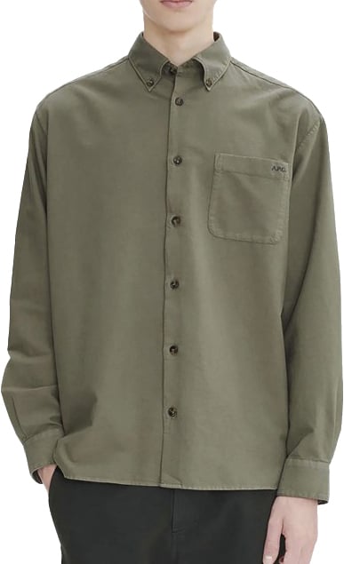 A.P.C. Shirt khaki Groen