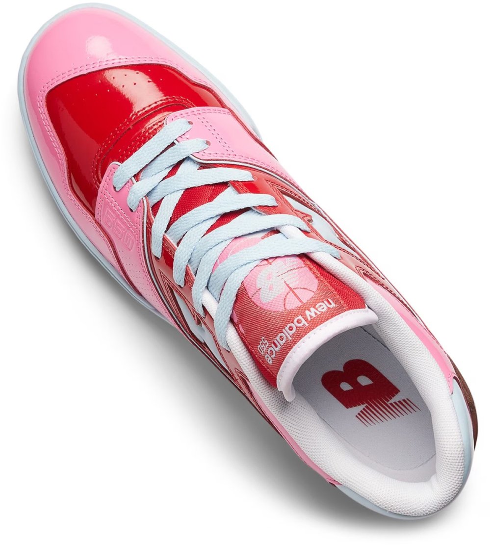 New Balance 550 Y2k Patent Leather Pack Sneakers Roze