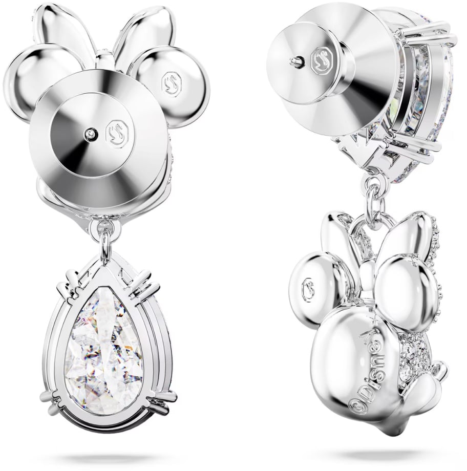 Swarovski X Disney Minnie Mouse Drop Earrings Zilver