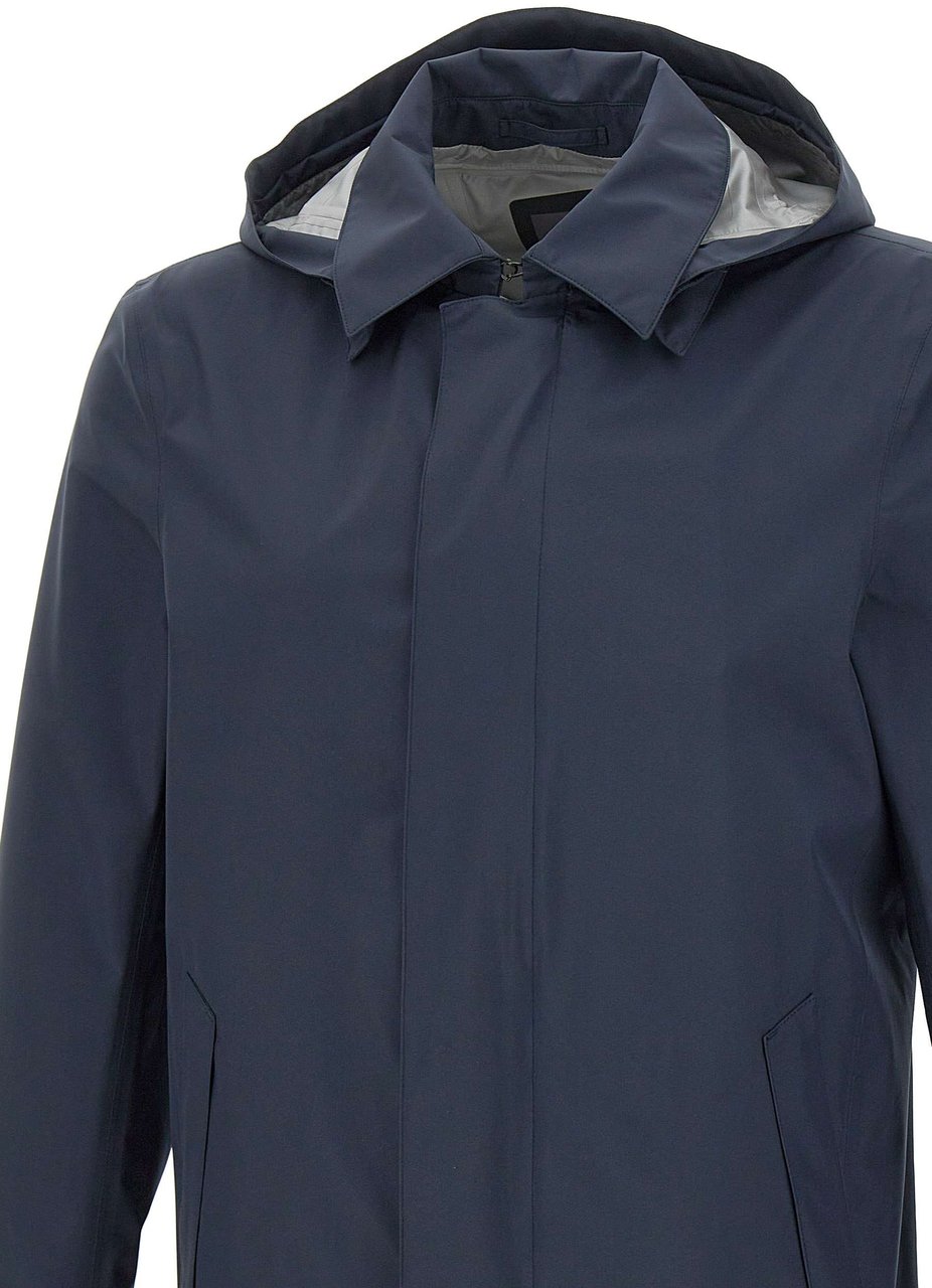 Herno HERNO Blue Three-quarter Coats Blauw