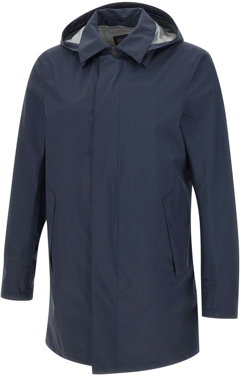 Herno HERNO Blue Three-quarter Coats Blauw