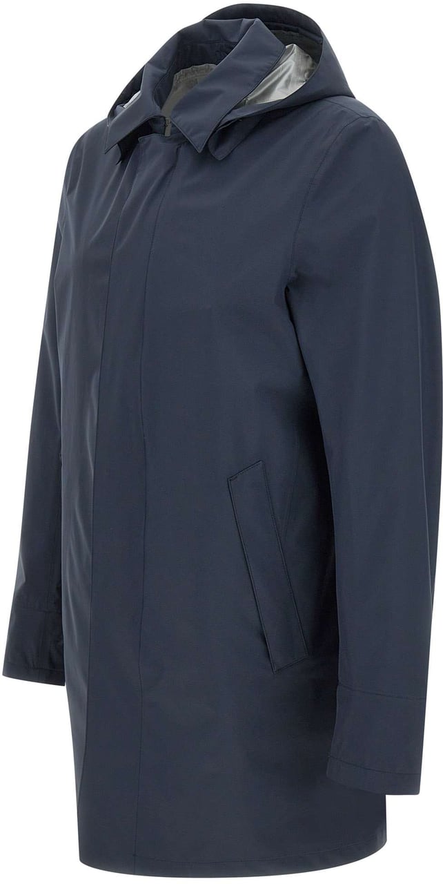 Herno HERNO Blue Three-quarter Coats Blauw