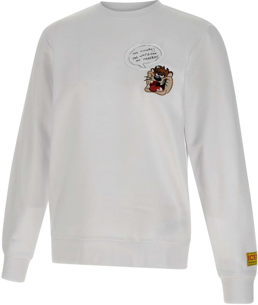 Iceberg Classic regular fit crewneck sweatshirt in white with Looney Tunes detail Wit