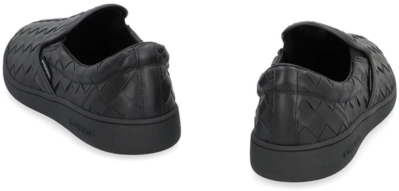 Bottega Veneta Bottega Veneta Sawyer Leather Sneakers Zwart