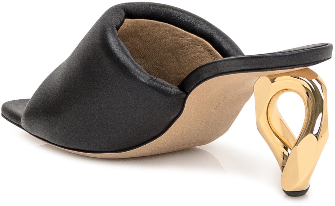 J.W. Anderson Mules con Tacco a Catena Zwart