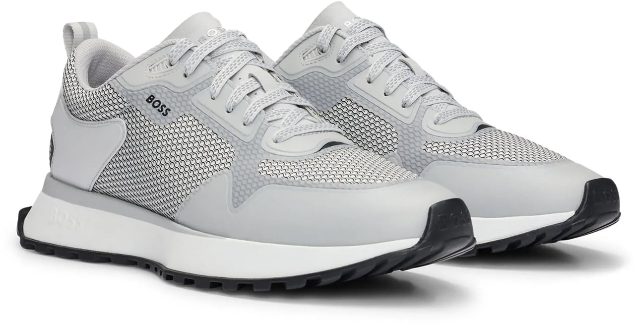 Boss Jonah Runn Open White Grijs