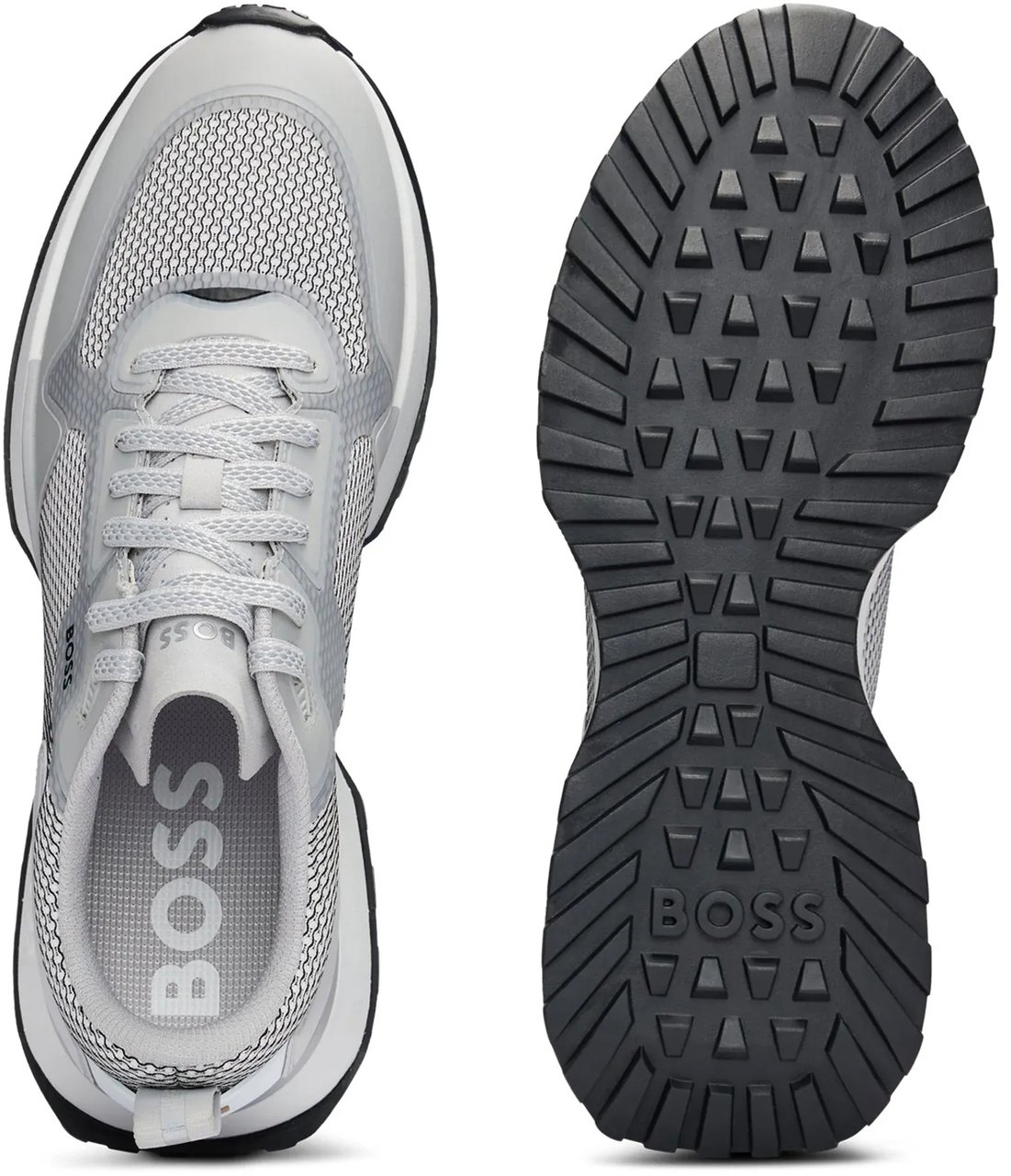 Boss Jonah Runn Open White Grijs