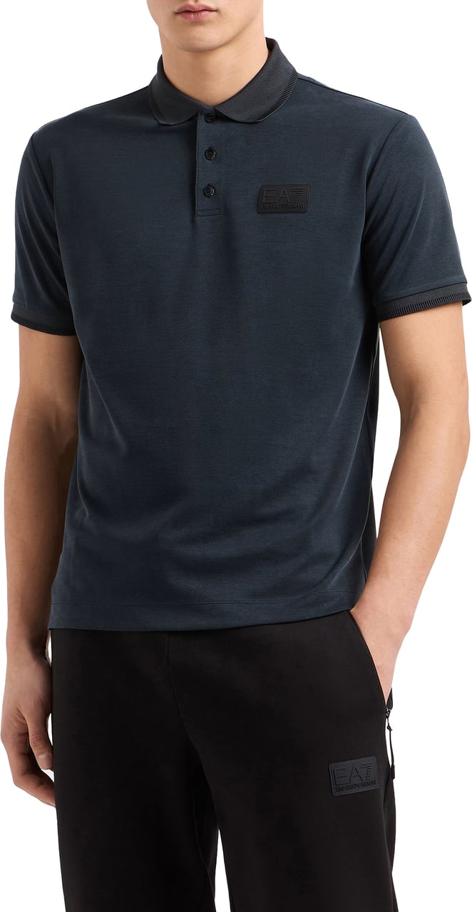EA7 Black Polo Zwart