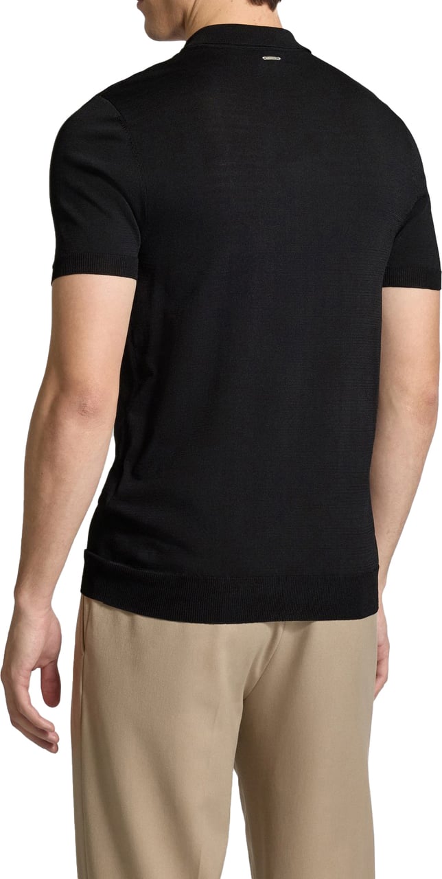 Antony Morato Zipper Polo Black Zwart