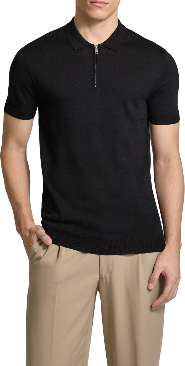 Antony Morato Zipper Polo Black Zwart