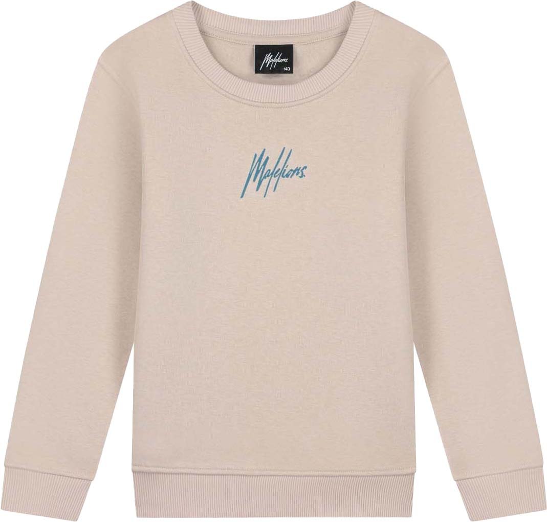 Malelions Malelions Junior Striped Signature Sweater Taupe