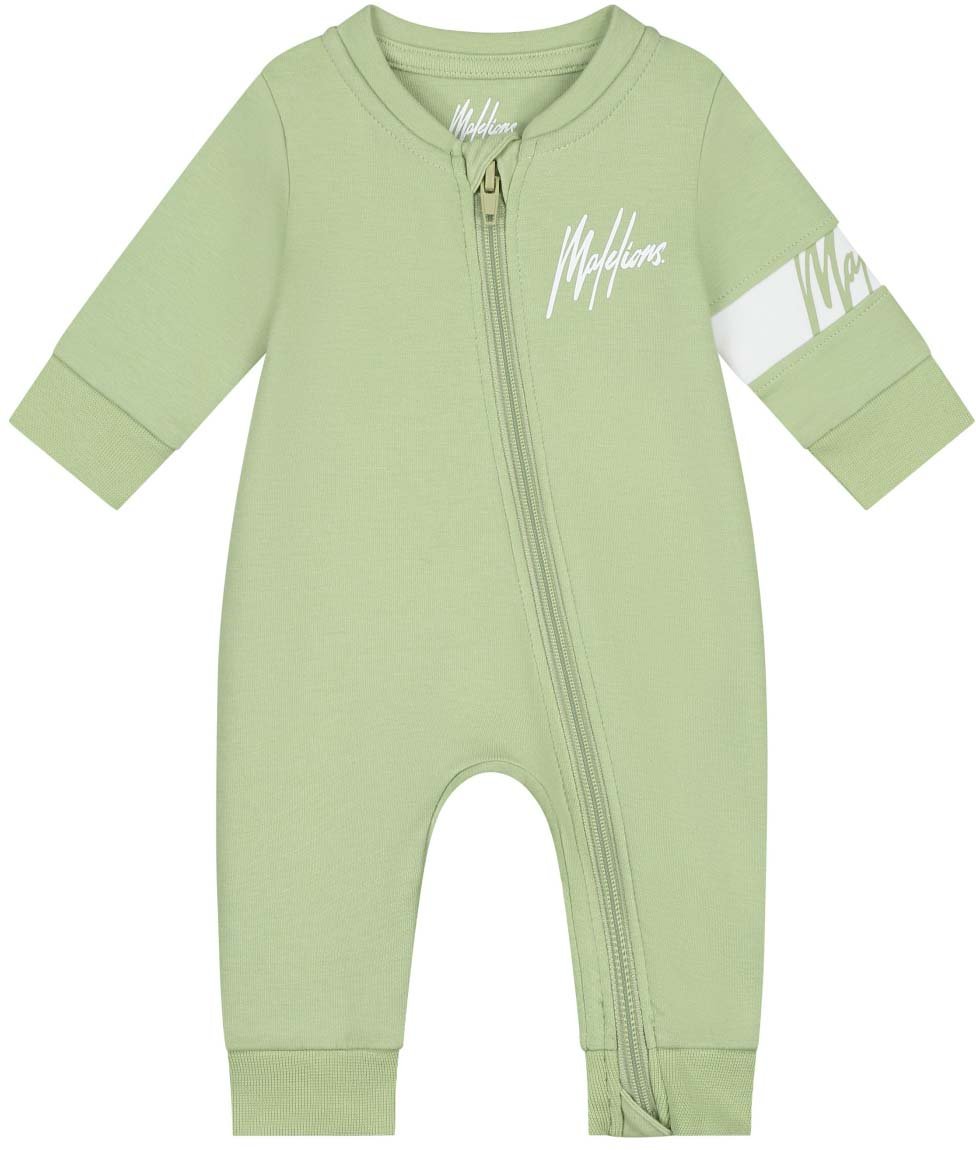 Malelions Malelions Baby Crewneck Tracksuit Groen
