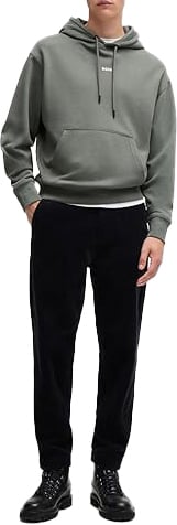 Boss Hoodie open grey Grijs