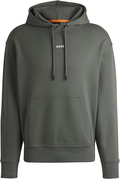 Boss Hoodie open grey Grijs