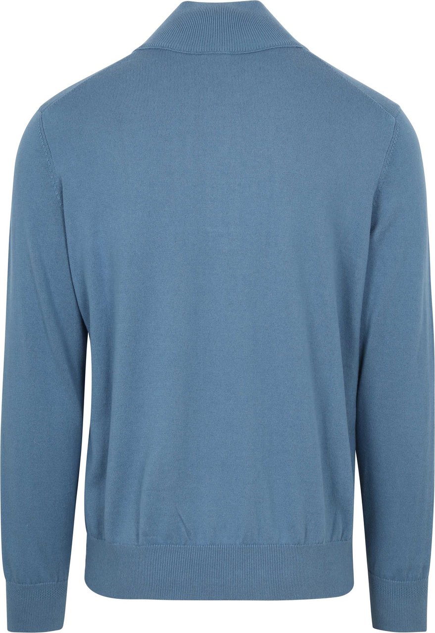 Boss Kanobix zipper coltrui halfzip blue Blauw