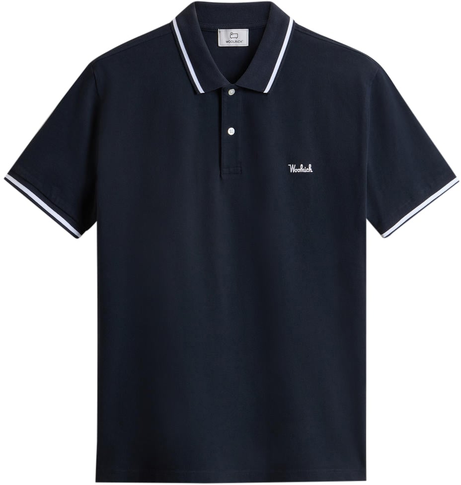 Woolrich T-Shirts And Polos Melton Blue Blauw
