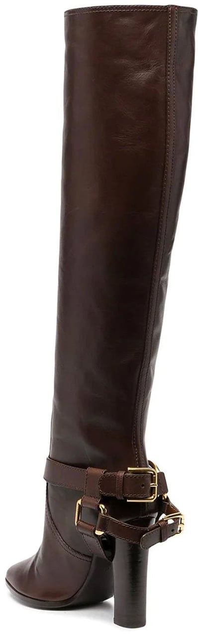 Dolce & Gabbana Dolce & Gabbana Leather Knee Boots Bruin