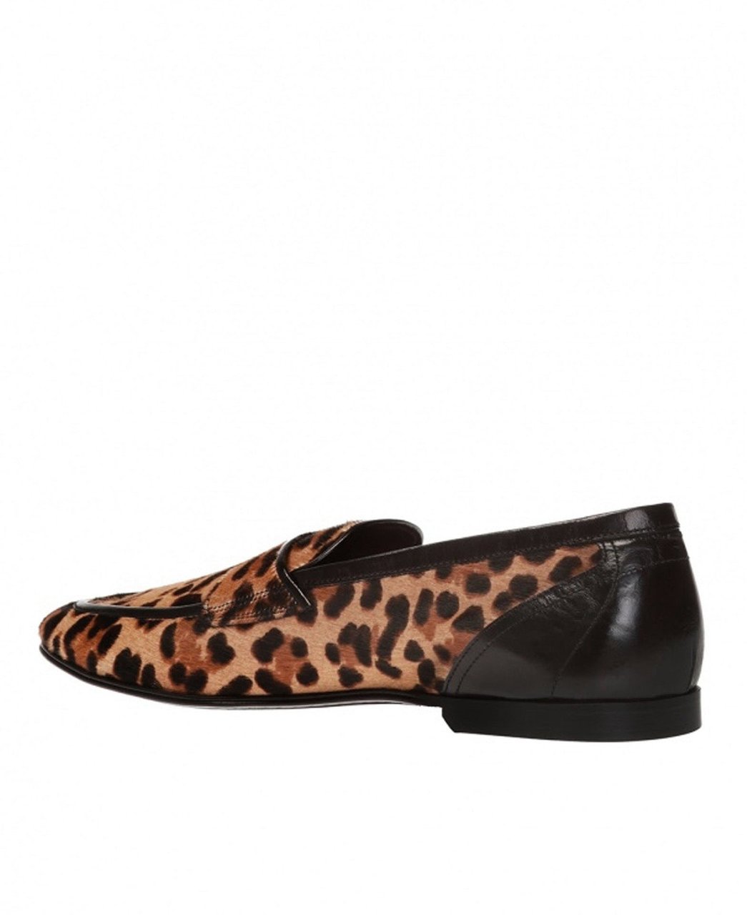Dolce & Gabbana Dolce & Gabbana Leopard Print Pony Hair Loafers Bruin