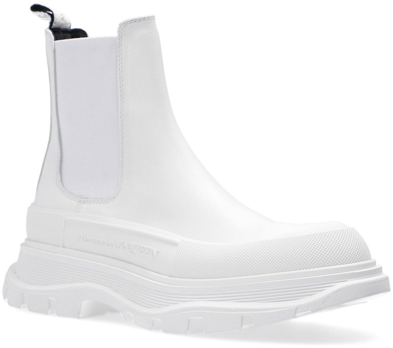 Alexander McQueen Alexander Mcqueen Leather Chunky Sole Sneakers Wit