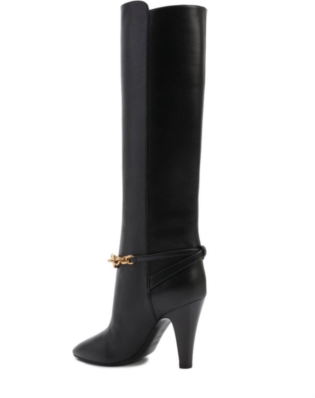 Saint Laurent Saint Laurent Leather Boots Zwart