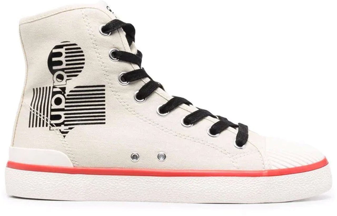Isabel Marant Isabel Marant Logo Canvas Sneakers Beige