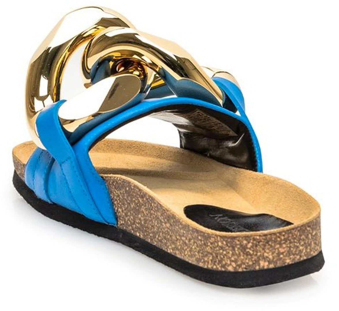 J.W. Anderson Jw Anderson Leather Flat Sandals Blauw