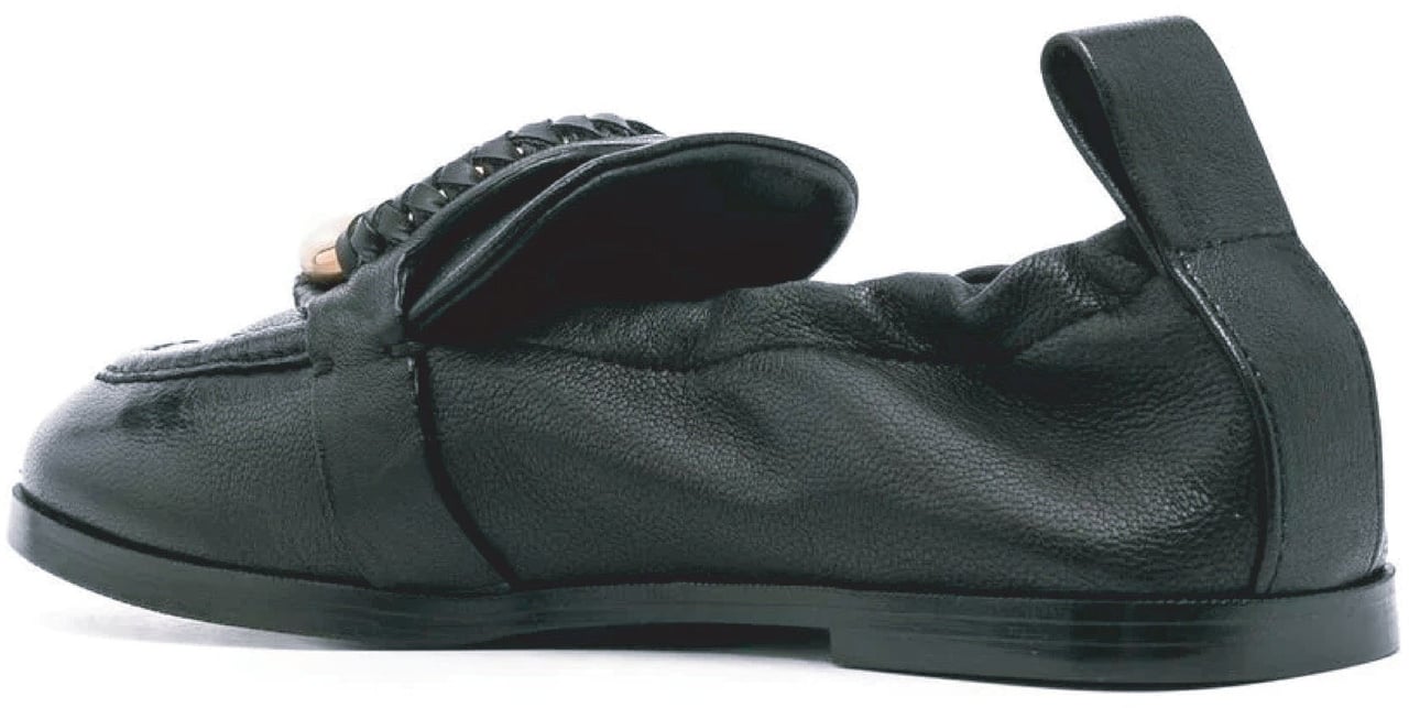 See by Chloe See By Chloe Hana Leather Loafers Zwart